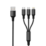 EAN 4010425971546 - 2GO 797154 cable USB 3 m USB B USB C/Micro-USB B/Lightning Negro imagen 1