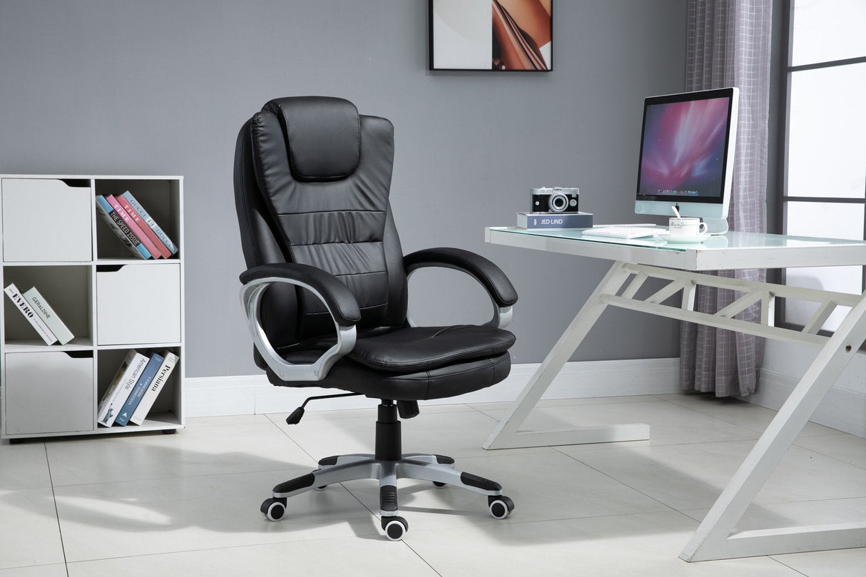 Silla  Activejet De Oficina Con Masaje, Calefactable Yk7304 Negro