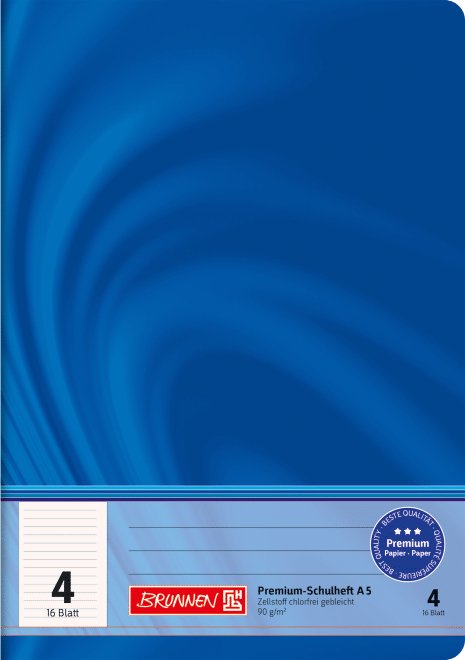 Brunnen Cuaderno Escolar Vivendi Pautado 4 Rayado Din A5 - Material De Oficina - A5