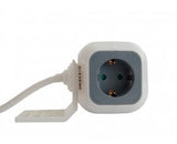 Regleta 3go Reg4cubeusb 4 Tomas De Corriente 2 Usb Cable 1.4m Blanca Y Gris