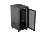 Lanberg Rack Cabinet 19" Free-Standing 24u 600x800 Flat Pack With Mesh Door Lcd Negro V2