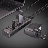 EAN 4002888433709 - Lindy 43370 hub de interfaz USB 3.2 Gen 1 (3.1 Gen 1) Type-B 5000 Mbit/s Negro imagen 5