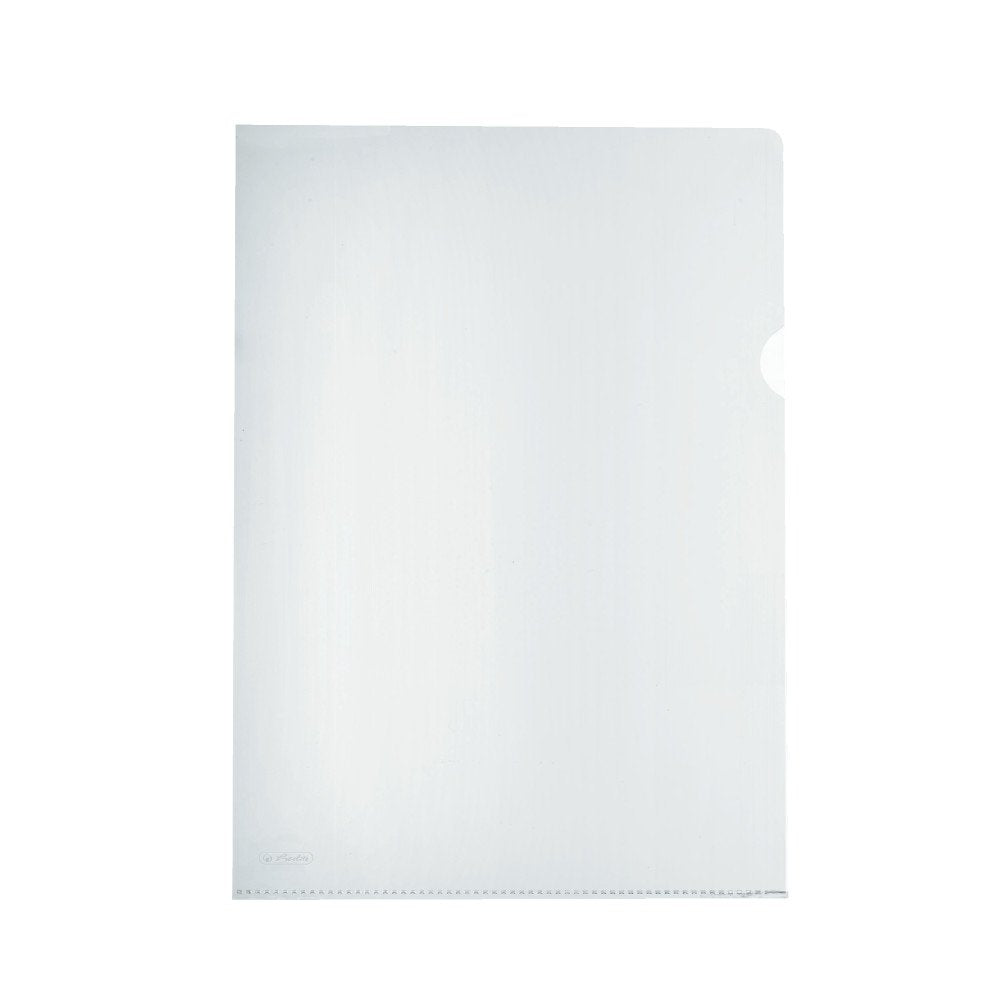 Carpeta Herlitz A4 Pp Transparente Superior / Derecha Abierta. Paquete De 10
