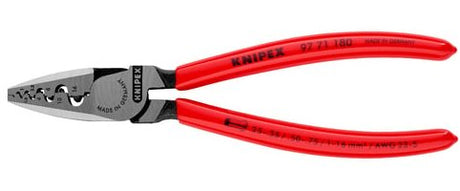 EAN 4003773040668 - Knipex 97 71 180 crimpadora Herramienta para prensar Rojo imagen 3