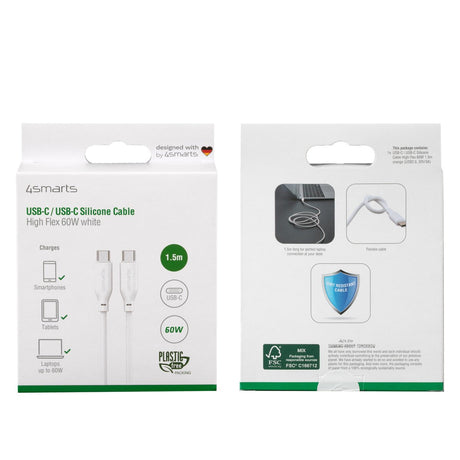 EAN 4252011903061 - 4smarts 468761 cable USB USB 2.0 1,5 m USB C Blanco imagen 7
