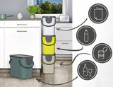 Rotho Albula Dark Green - Contenedor Para La Separación De Residuos - 25l