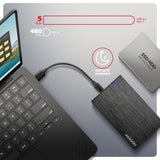 EAN 8595247908919 - Axagon EE25-XA6C caja para disco duro externo Carcasa de disco duro/SSD Negro 2.5" imagen 3