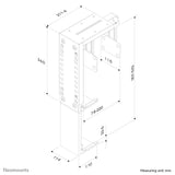 Newstar Cpu Mount Cpu-D100silversoporte De La Unidad Del Sistemainstalable Debajo Del Escritorioplata