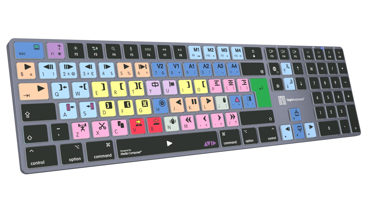 EAN 5707795022266 - Logickeyboard LKB-MCOM4-TM teclado Oficina Bluetooth QWERTY Francés Gris, Titanio imagen 4