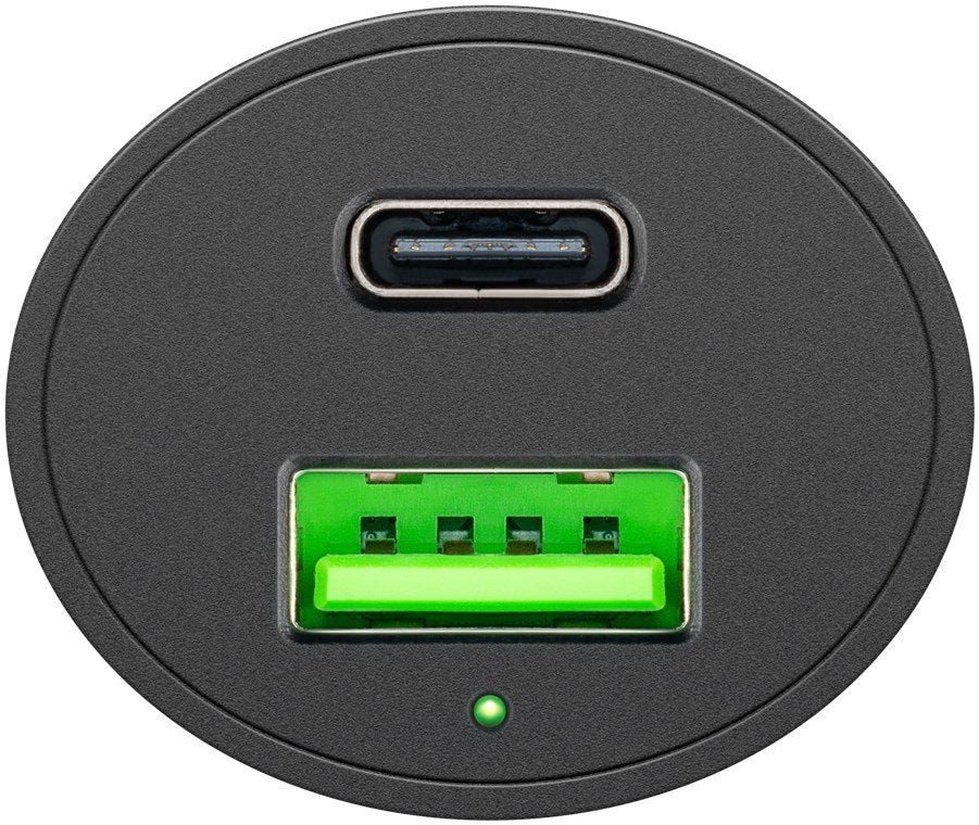 Goobay Cargador Rápido Usb Doble Para Automóvil Usb-C Pd (Entrega De Energía) 39908