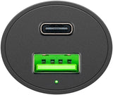 Goobay Cargador Rápido Usb Doble Para Automóvil Usb-C Pd (Entrega De Energía) 39908