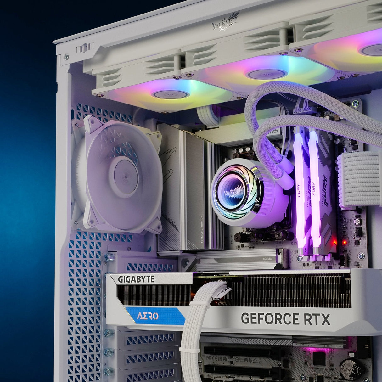 Refrigeracion Liquido Cpu Valkyrie Jarn  240 Argb Blanco