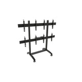 Edbak Mobiler Video-Wall Trolley, Modular 2x2, Für 49-57" Bildschirme, Querformat