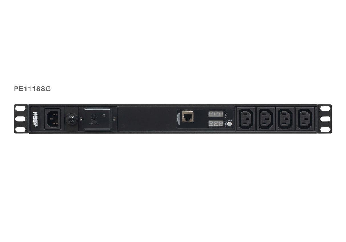 EAN 4710469340772 - ATEN PE1118SG-AT-G unidad de distribución de energía (PDU) 18 salidas AC Negro imagen 1