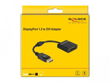 Delock Adaptador Displayport 1.2 Macho A Dvi Hembra 4k Passiv Negro