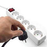 Ewent Regleta 5 Tomas Shuko  Ewent Regleta 5 Tomas Shuko Con Boton On/Off Ew3916