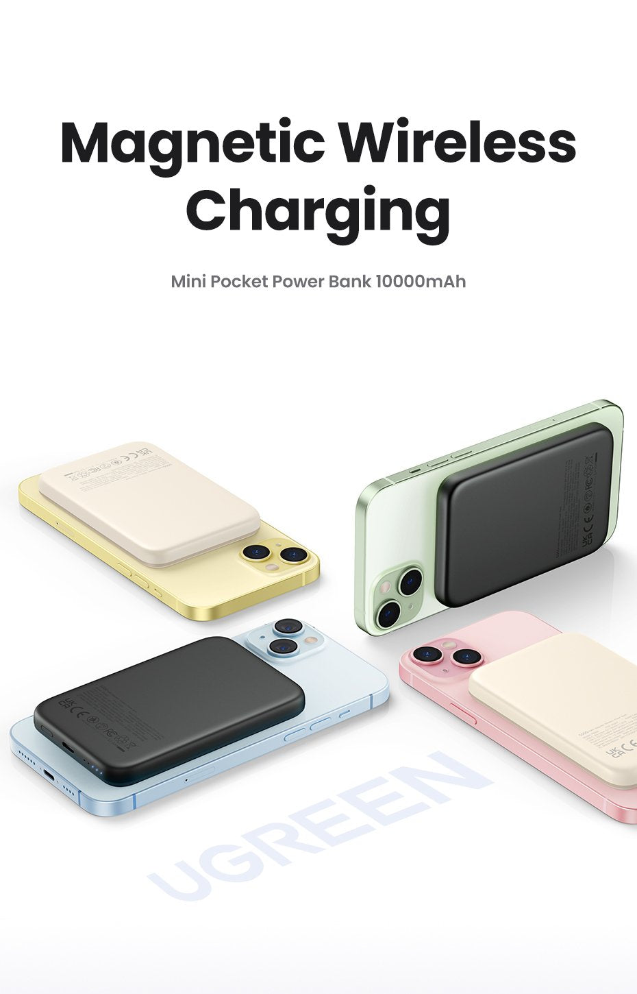 Ugreen 10000mah Mini Powerbank Wireless 20w With Magsafe White