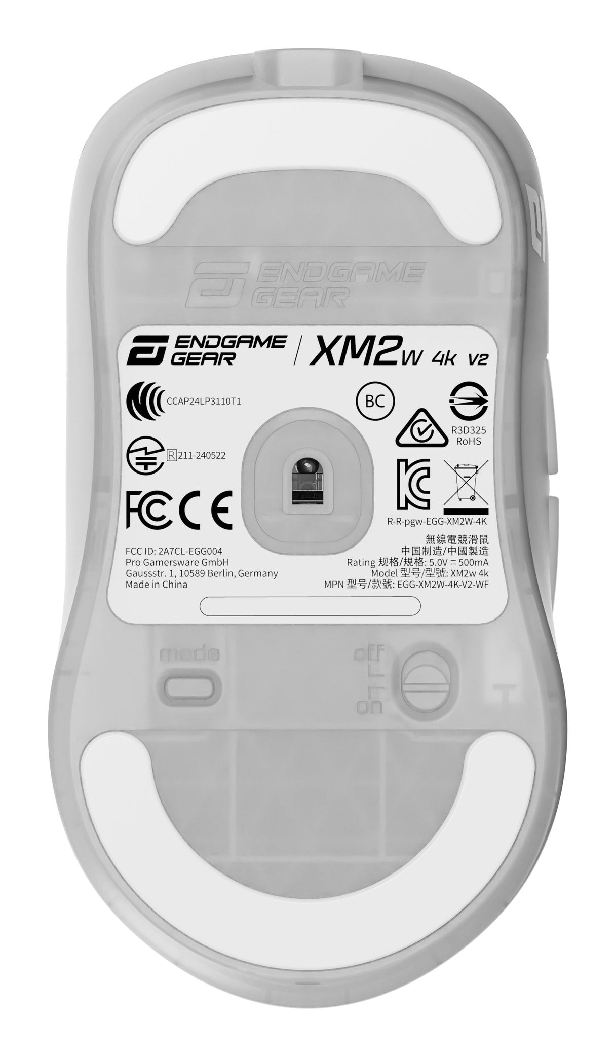 Endgame Gear Xm2w 4k V2 Gaming Mouse - Blanco Frost