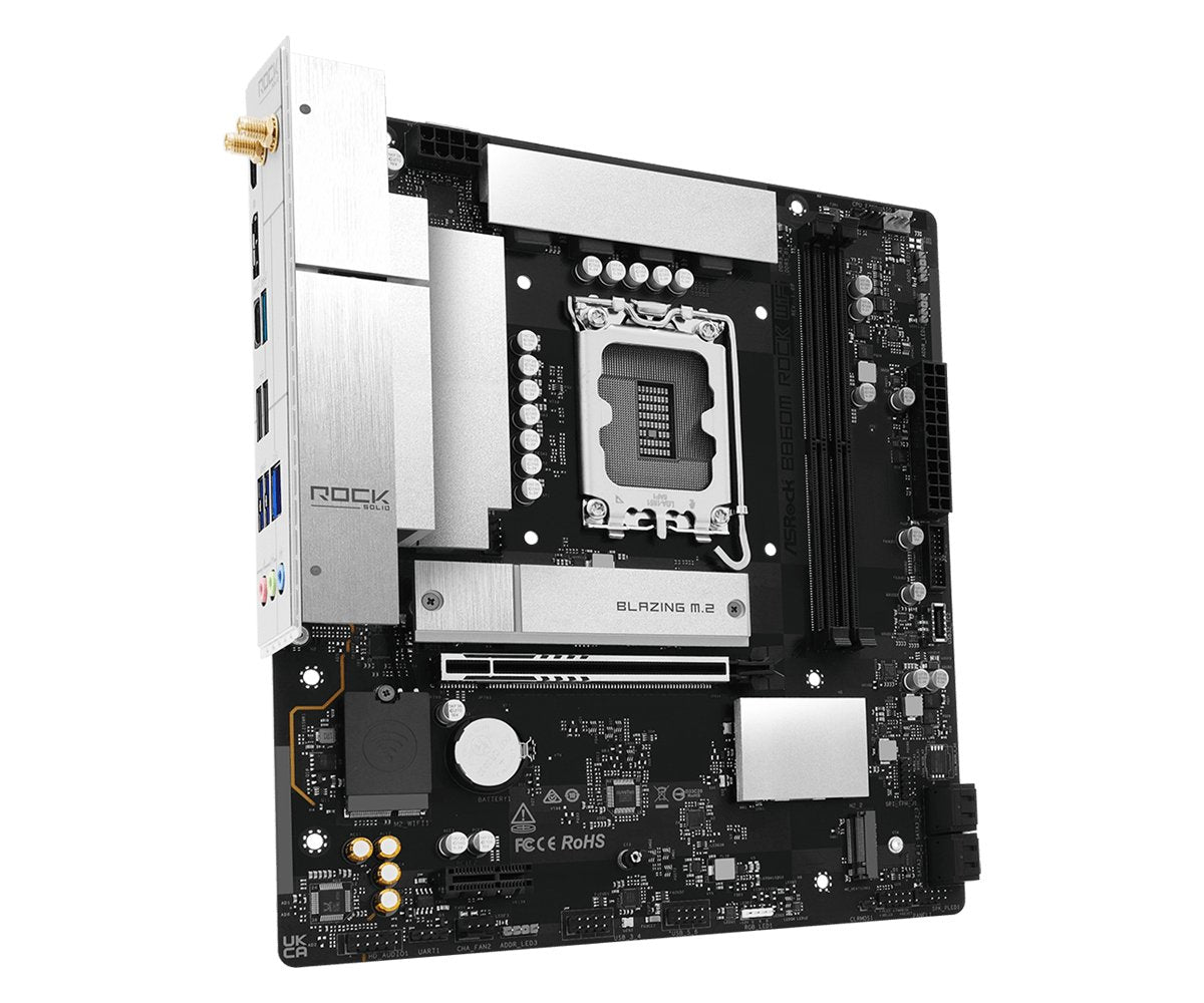 Placa Base  Asrock B860m Rock Wifi 1851 Matx Hdmi Dp Ddr5