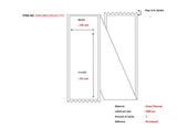 Ship-Label 105 X 251mm,  Fanfold. Direct Thermal, 2000
