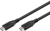 Goobay Usb4 Gen 3x2 Cable, Usb-C Stecker > Usb-C Stecker, 40gbit/S (Negro, 1 Meter, Pd, Laden Mit Bis Zu 100 Watt) 74191