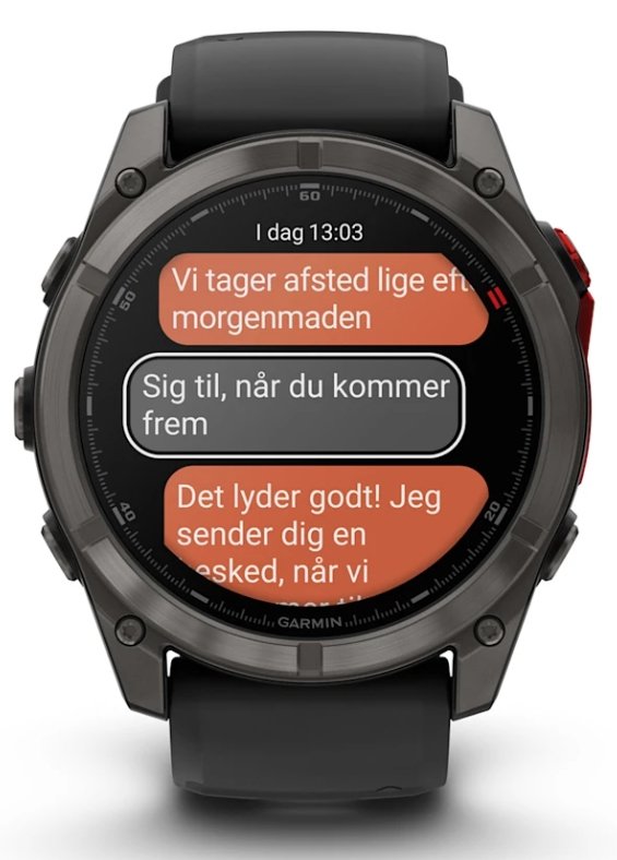 Reloj Smartwatch Fenix 8 Pro Microled Lte 51mm Zafiro Garmin - Titanio Negro