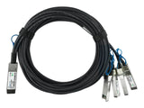 Blueoptics Qnap Cab-Dac3m-Q28b4 Bluelan Pasivo 100gbase-Cr4 Qsfp28 A 4x25gbase-Cr Sfp28 Direct Attach Breakout Cable, 3m,