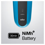EAN 4210201276425 - Braun Series 3 310BT Máquina de afeitar de láminas Recortadora Negro, Azul imagen 4
