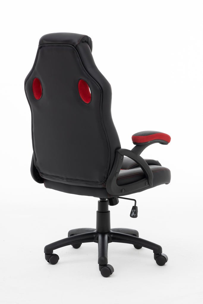 Silla Gaming Raptor Gs-40 Pu + Tela Negro Rojo