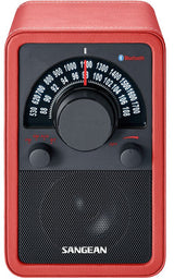 Sangean Wr-15bt Rojo Radio De Estantería