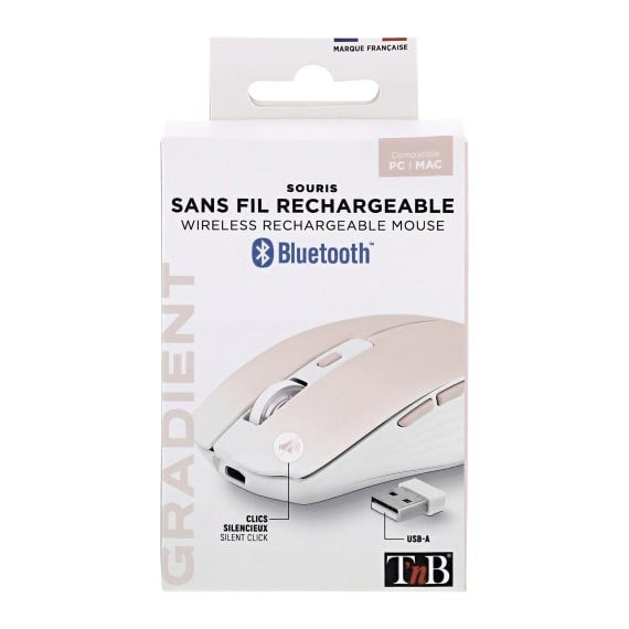 EAN 3303170113219 - T'nB MWGRADIENTPK ratón mano derecha Bluetooth + USB Type-C 1600 DPI imagen 6