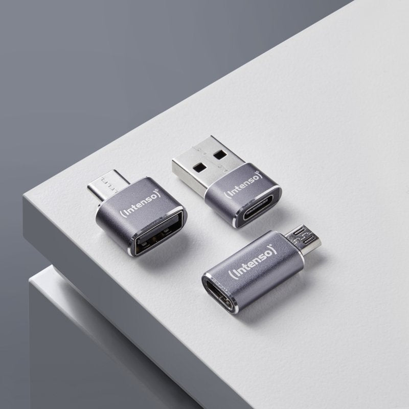 Intenso 3-Pack Usb Adaptador Mix Usb-C A Micro Mix480 Aluminiu