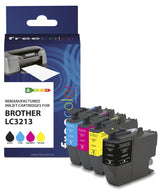 Cartucho Freecolor Brother Lc3213 Multipack Bk M C Y Remanufacturado