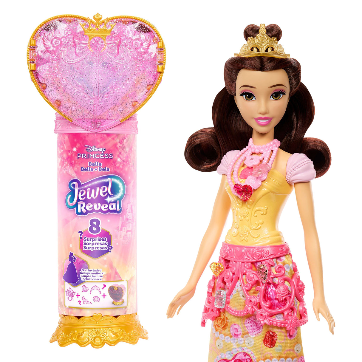 Muñeca Reveal Bella La Bella Y La Bestia Disney