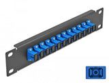 Delock 10" Lwl Patchpanel 12 Port Sc Simplex Negro