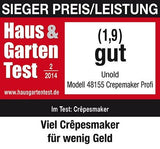 EAN 4011689481550 - Unold 48155 crepera 1 crep(s) 1250 W Negro, Acero inoxidable imagen 6