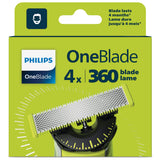 Philips Qp440 50 Oneblade Replaceable Blade, 4 Pcs, Black Green