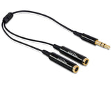 EAN 4043619653560 - DeLOCK 65356 cable de audio 0,25 m 3,5mm 2 x 3.5mm Negro imagen 1