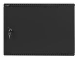 Armario Lanberg Mural Rack 19" 4u+3u/540x200 Bajo Perfil Negro Ensamblado