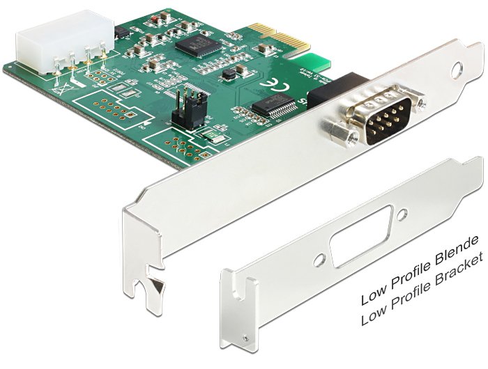 Delock 89333 Pci Express X1 Card To 1 X Serial Rs-232 High Speed 921k With Voltage Supply