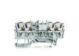 Wago 2202-1401 4-Leiter-Durchgangsklemme ,Mit Drcker,2,5mm,Grau