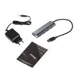 EAN 8595611701092 - i-tec Metal U3HUB448 hub de interfaz USB 3.2 Gen 1 (3.1 Gen 1) Type-A 5000 Mbit/s Gris imagen 5