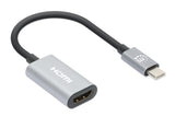 EAN 766623153973 - Manhattan 153973 adaptador de cable de vídeo 0,11 m USB Tipo C HDMI Gris imagen 2