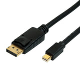 Roline Mini Displayport Cable, V1.4, Mdp - Dp, St - St, Schwarz, 1 M