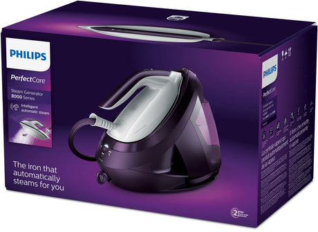 EAN 8720389001086 - Philips 8000 series PSG8050/30 estación plancha al vapor 2700 W 1800 L Suela SteamGlide Elite Púrpura imagen 4