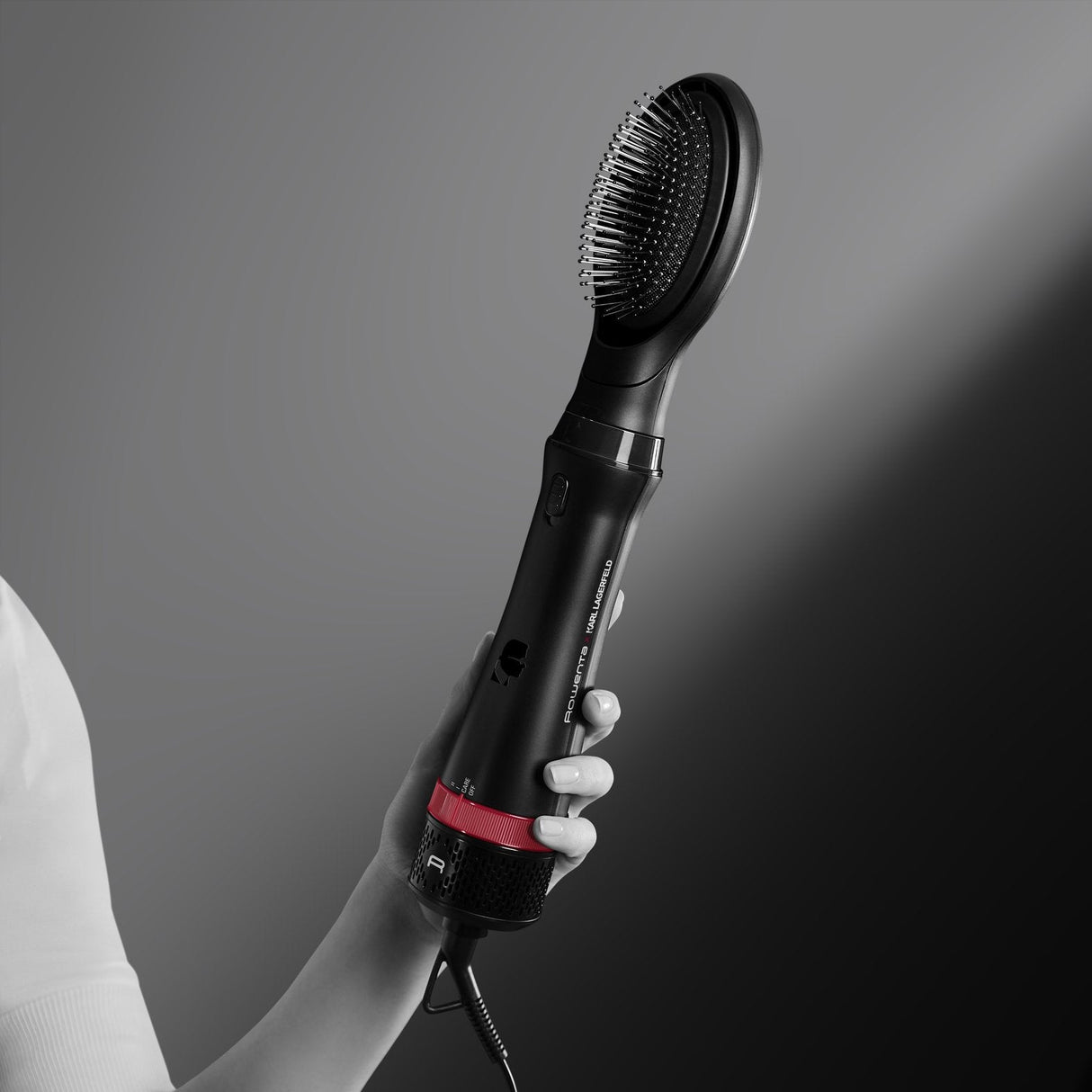 Rowenta Express Style Cf634l Cepillo De Aire Caliente Caliente Negro, Rojo 800 W 1,8 M