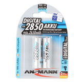 Ansmann 5035082 - Mignon Tipo Aa 2850mah Pila Altamente Capacitiva Profesional/Multiuso, Foto Digital, 2 Unidades