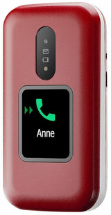 Doro 2880 4g, Grosstastenklapphandy, Rojo (Ohne Netzteil)