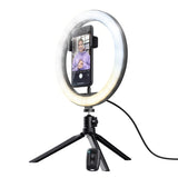 Aro De Luz Profesional + Pantalla Trust Maku+ Incluye Pantalla Verde