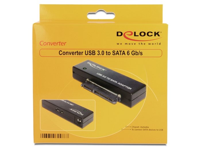 EAN 4043619624867 - DeLOCK 62486 cambiador de género para cable USB3.0 SATA III Negro imagen 2